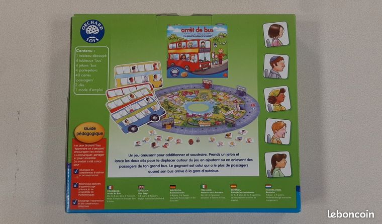 Jeu Éducatif Ancien 'L’Arrêt De Bus' Orchard Toys - Apprentissage Chiffres & Maths 4-8 Ans