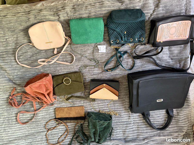 Sac à Main Bandoulière En Simili Cuir Marron - Neuf Sans étiquettes - Pour Femme