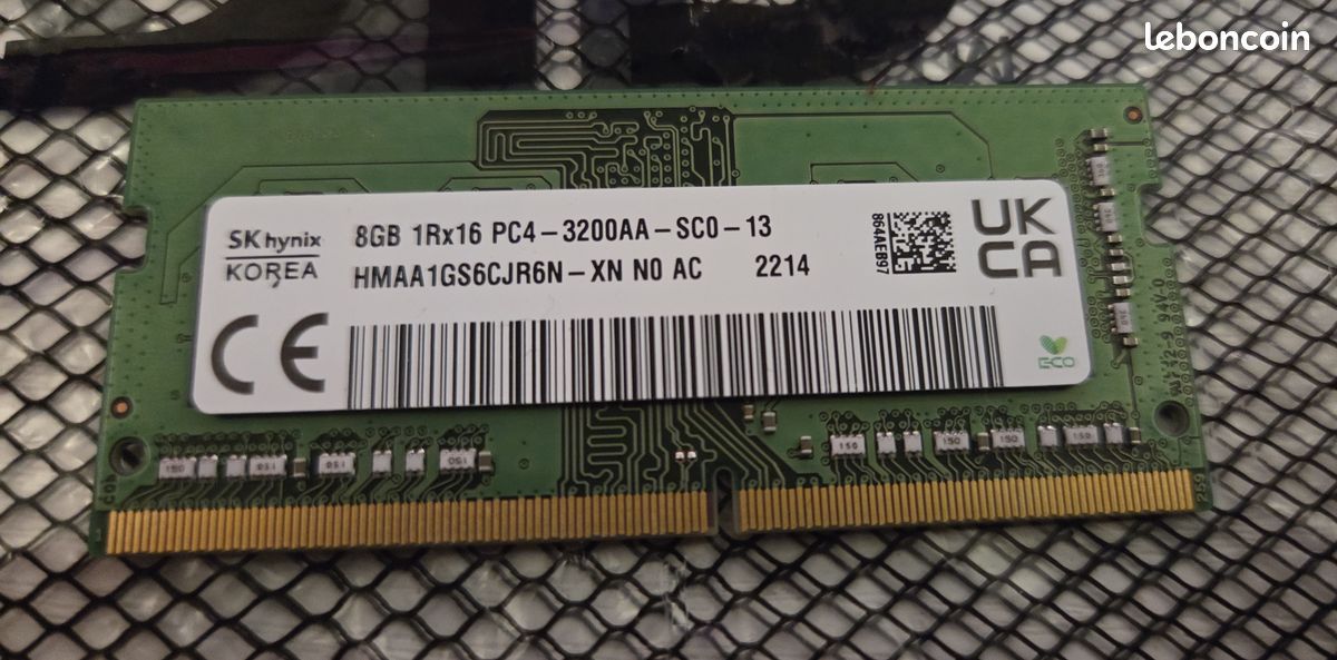 SK hynix, 2 SODIMM DDR4 - 2x 8 Go (= 16 Go), DDR4-3200AA (PC4-25600), Non-ECC (image 3)