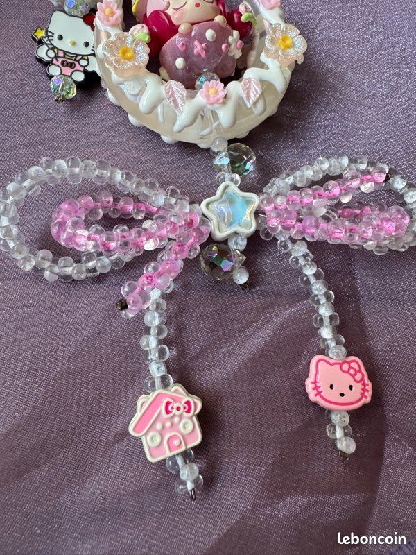 Porte-clés artisanal skull panda (image 3)