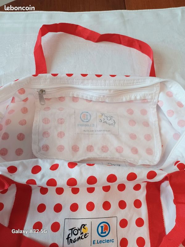Sac à Dos à Cordon Tour De France 2024 - E. Leclerc, Nylon, Neuf