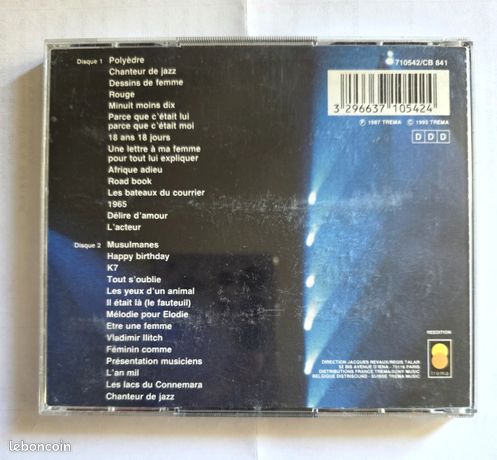 Michel Sardou – Palais Des Congrès 87 ( 2cd) - CD - Musique