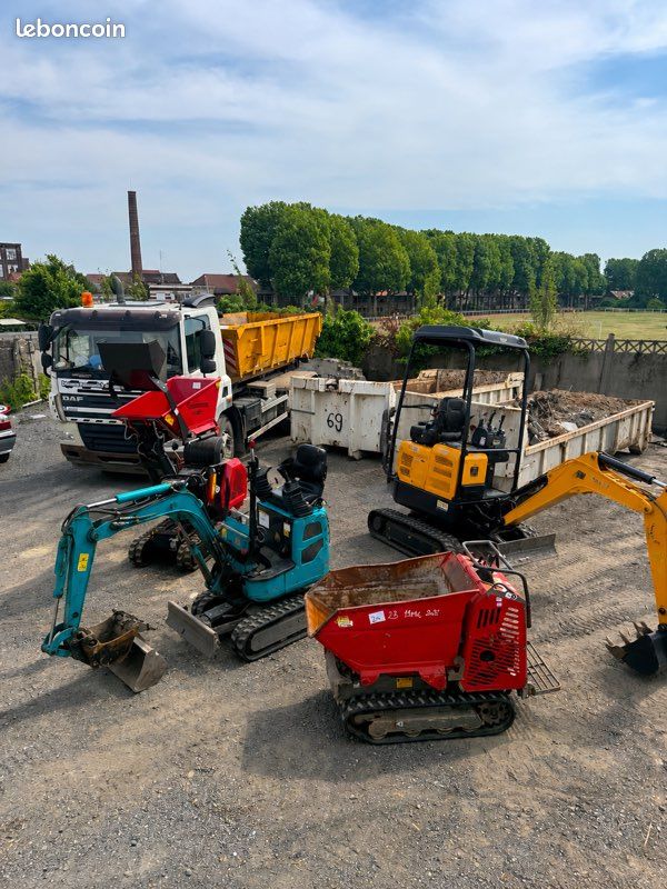 Location mini-pelles 1T / 1T8 + Dumpers diesel & essence (image 1)