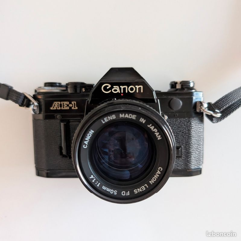 Canon AE-1 Program + 50mm F/1.4 - Lot Complet - Argentique - Occasion