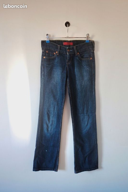 Pantalon jeans Y2K - taille basse, XS (image 4)