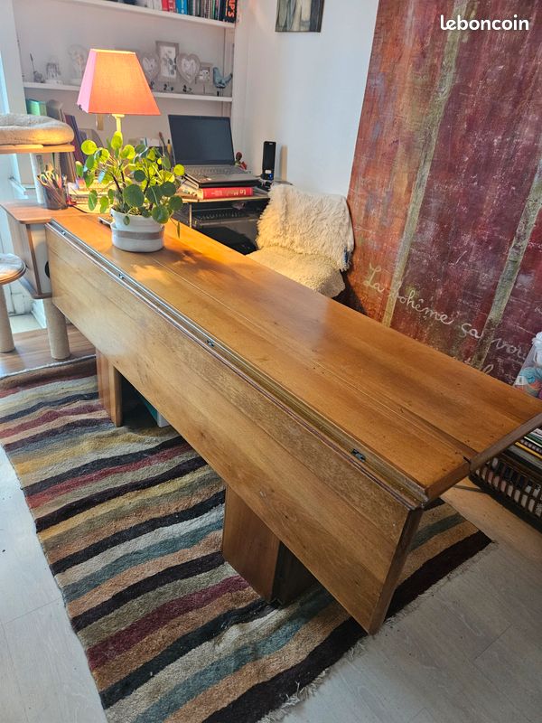 Belle table décorateur bois massif modulable (image 7)