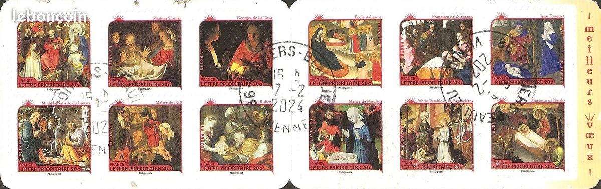Carnet oblitéré Nativité de 2011 (image 1)