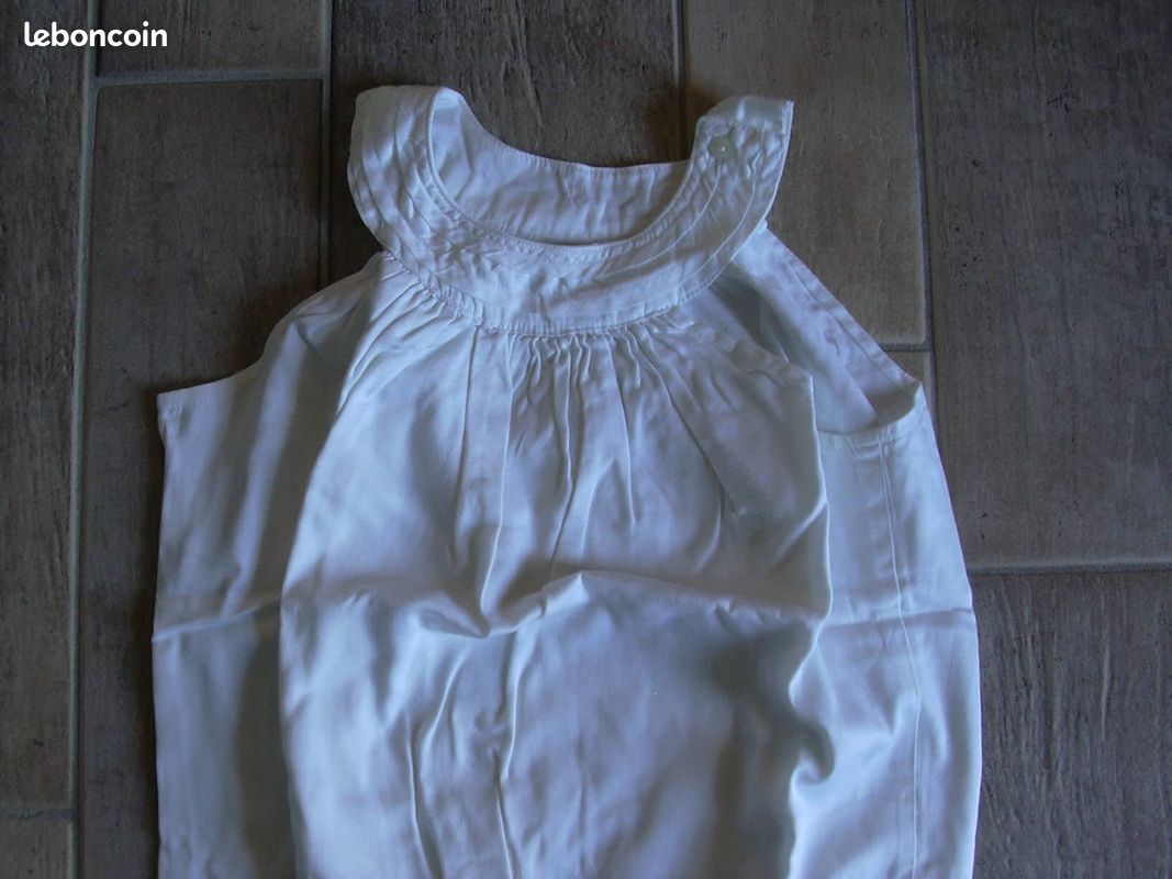 Haut blanc 10 ans lili marelle (MGRE) (image 5)
