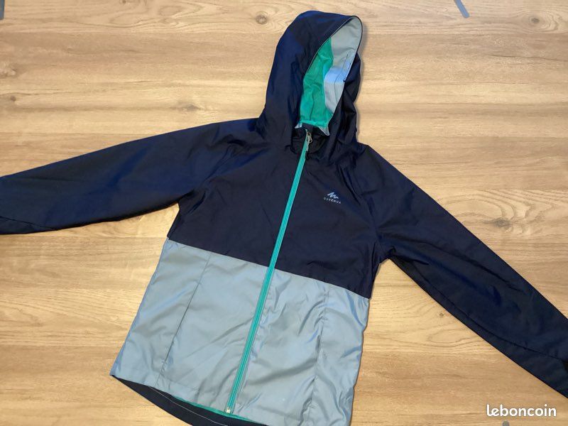 Veste imperméable de randonnée enfant 10-11 ans (image 1)