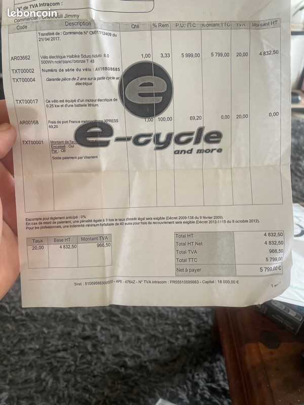 VTT électrique Haybike sduro nduro 8.0 (image 3)
