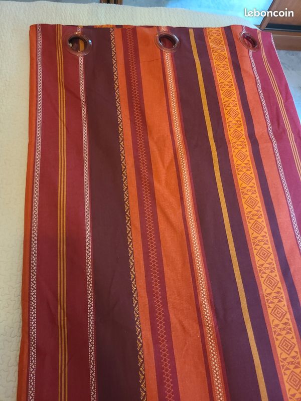 Rideau entièrement doublé 298x280cm fait par couturière professionnelle (image 1)