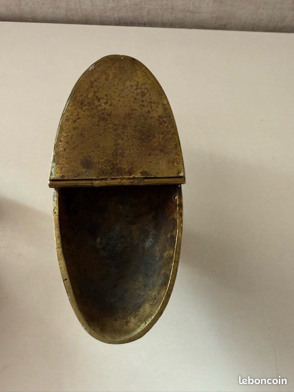 Navette encensoir bronze croix église messe XIXème siècle (image 4)
