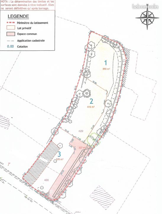 Terrains constructibles à vendre – Secteur prisé · à Grand-Champ · 125 000 €
