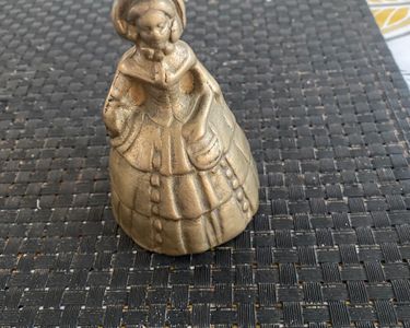 Statue Bronze – Table Cloche Bonne Sœur Aubaho – Figurine 12cm – Style Antique