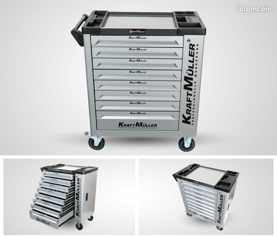 Servante d'atelier 8/8 outillés KraftMuller XL Pro (image 2)