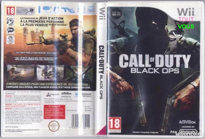 WII (2) - CALL OF DUTY BLACK OPS à DIABOLIK THE ORIGINAL SIN (image 1)