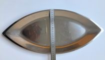 Grand Plateau De Service Sur Pied Guy Degrenne – Modèle Cosmos – Inox Argenté