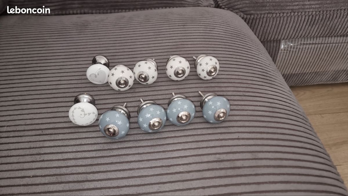 Boutons de porte porcelaine (image 1)