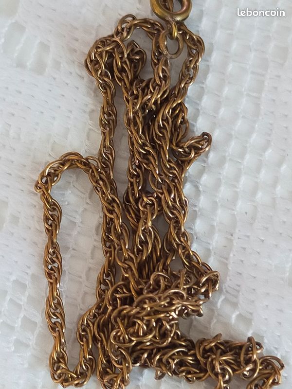 Chaîne De Montre à Gousset Maritime Ancienne - Réproduction En Laiton Avec Boîte En Bois, Style US Navy, Fait Main Inde