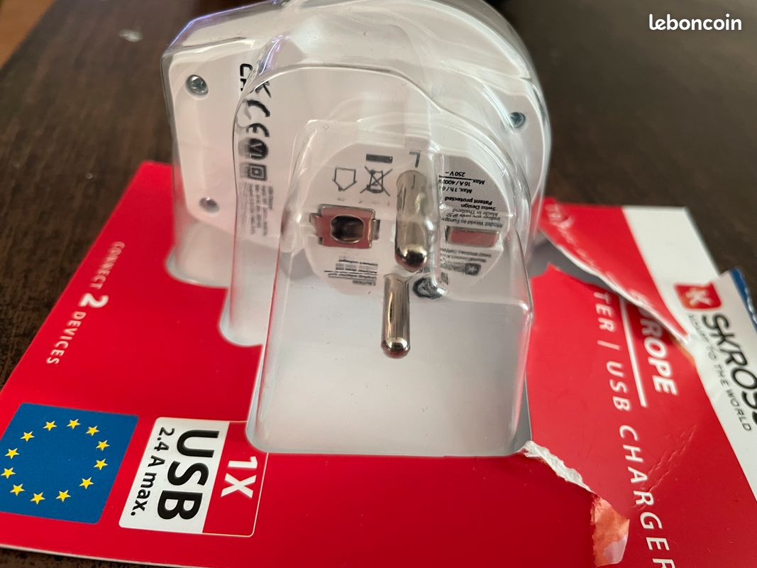 Adaptateur voyage universel SKROSS USB – Neuf (image 5)