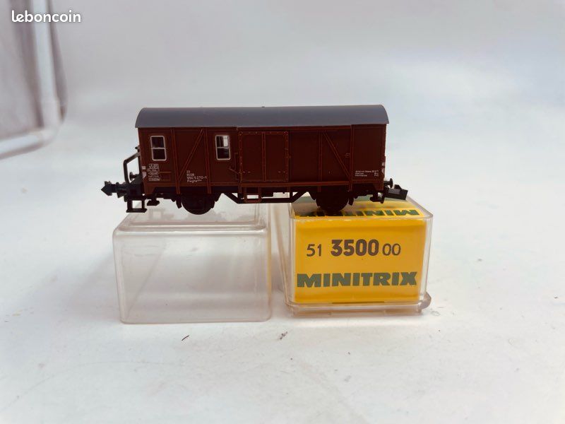 Wagon à Bagages Minitrix DB N - Référence 18568, époque IV - Neuf En Boîte