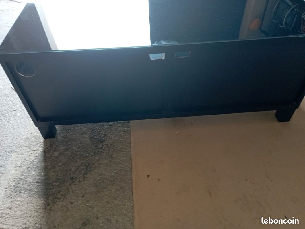 Lot table basse, meuble TV, fauteuil cuir (image 6)