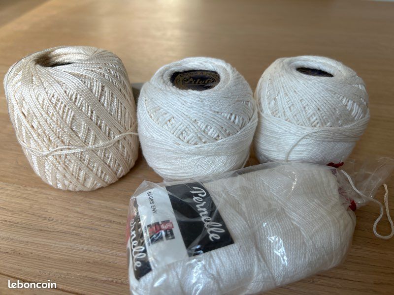 Lot De 10 Pelotes De Fil Chanvre Vintage Phildar N°5 - Neuves Dans Leur Boîte