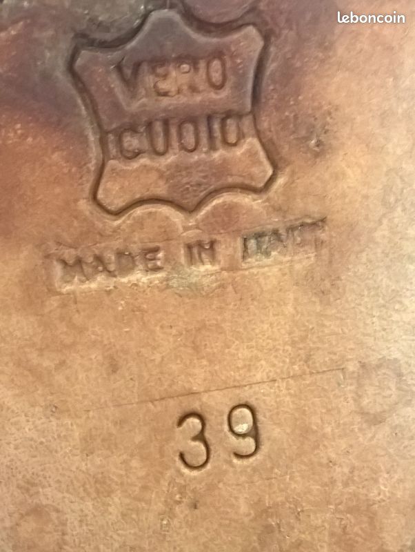 Bottes noires vintage cuir et serpent p.39 made in Italy (image 3)