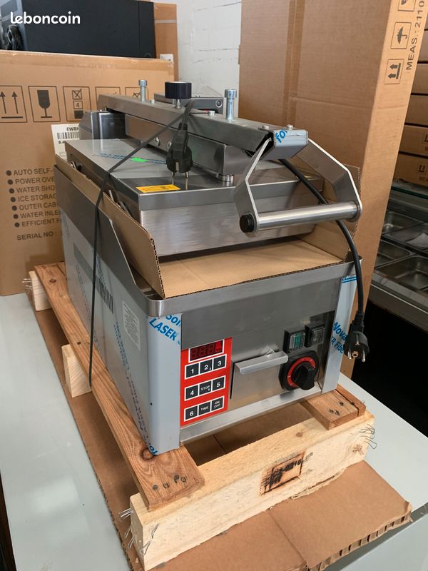 Clam relevage semi automatique 220v fast food / burger en chrome (image 2)
