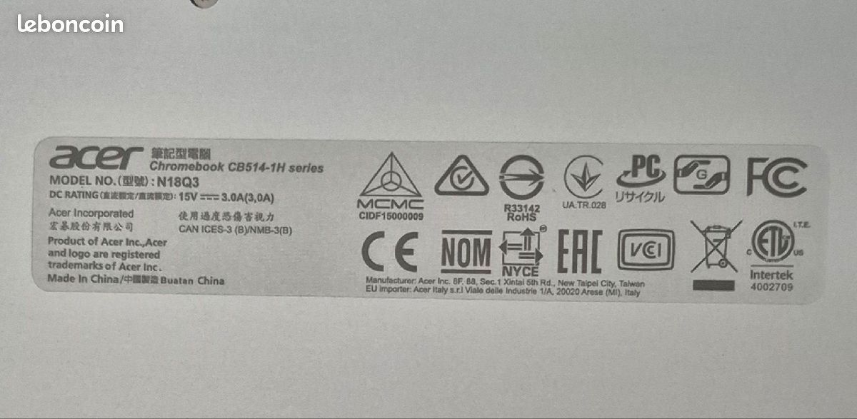 Chromebook Acer (image 4)