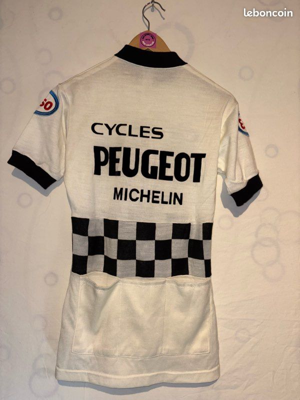 Maillot Cycliste Vintage Peugeot Cycles - Années 90 - XXL - Manches Courtes