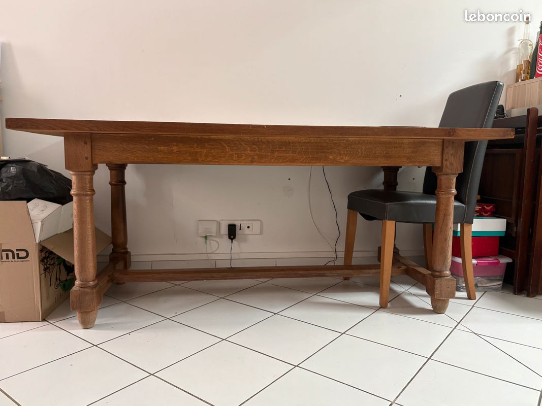 Table chêne massif vintage (image 5)
