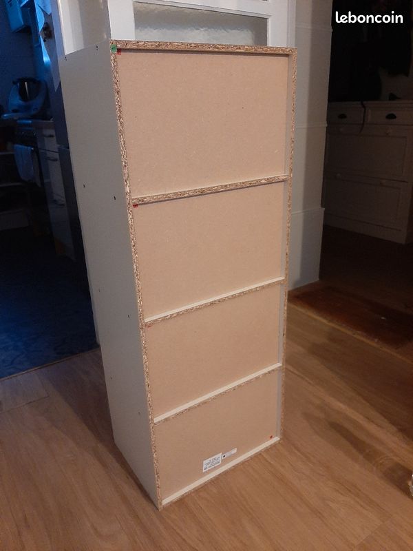 Etagère 4 cases POYANG 3 Blanc (image 2)