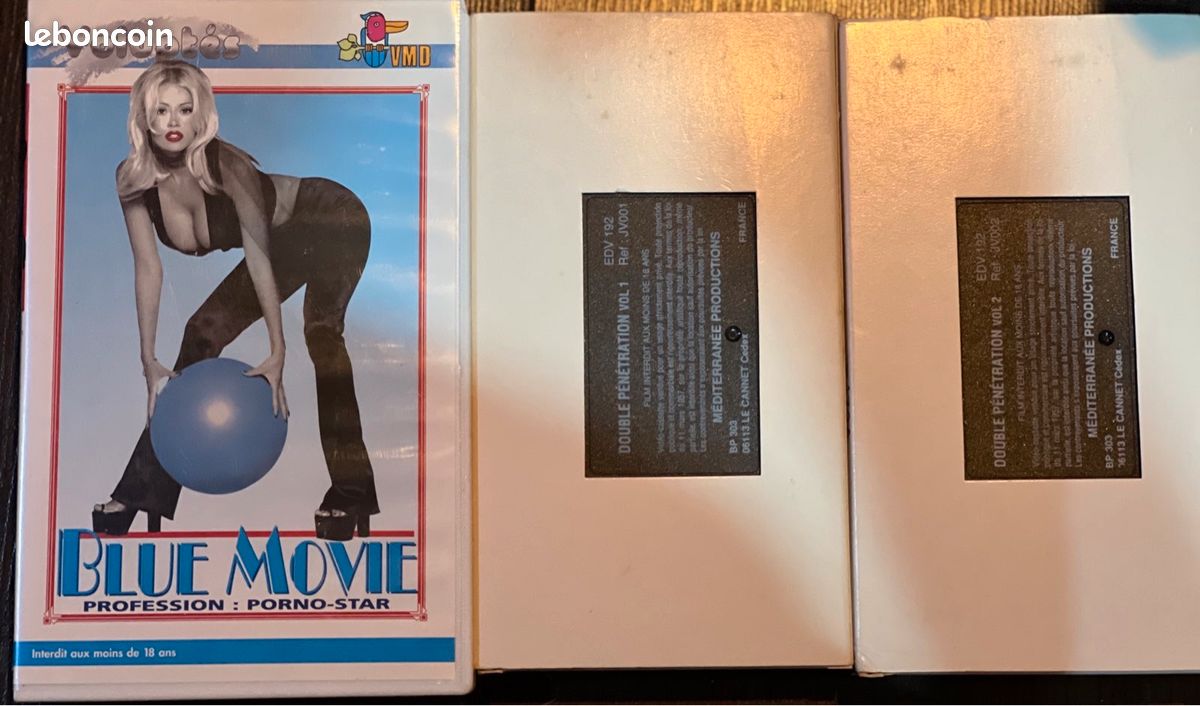 3 VHS vintage pour adulte - DVD - Films