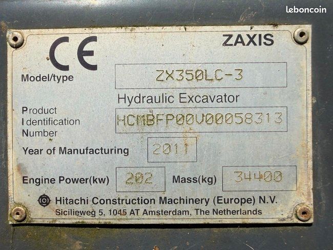 Hitachi ZX 350 LC-3 BRAS DEMOLITION 22 METRES (image 30)