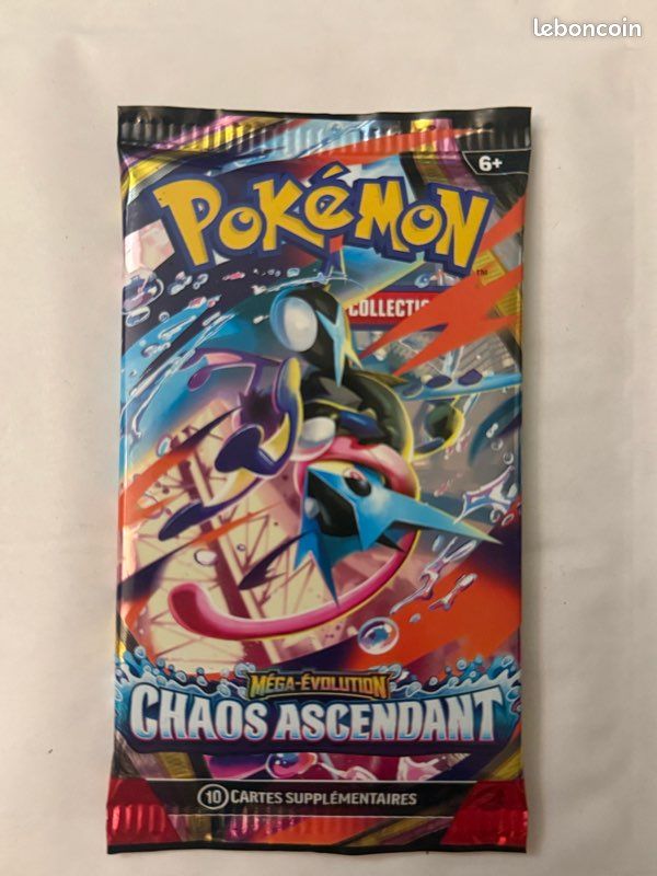 Booster Pokemon Chaos Ascendants (M4) scellé Français + 1 carte mystère offerte (image 1)