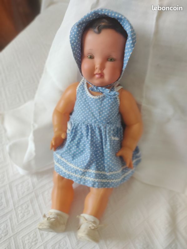 Grand Baigneur Ancien 40 Cm - Poupée Vintage Fond D'étude - Neuf De Stock
