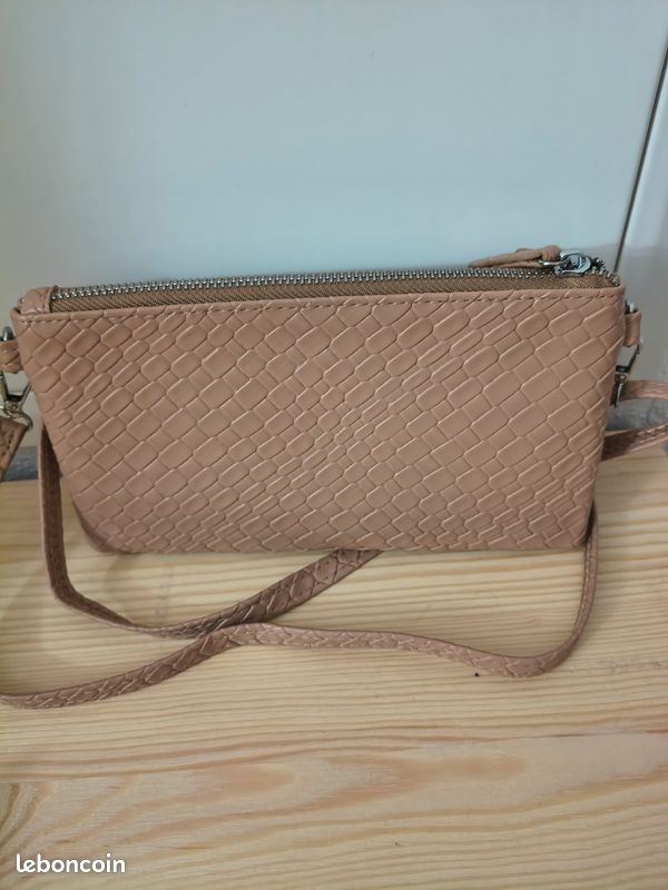 Sac pochette beige (image 2)