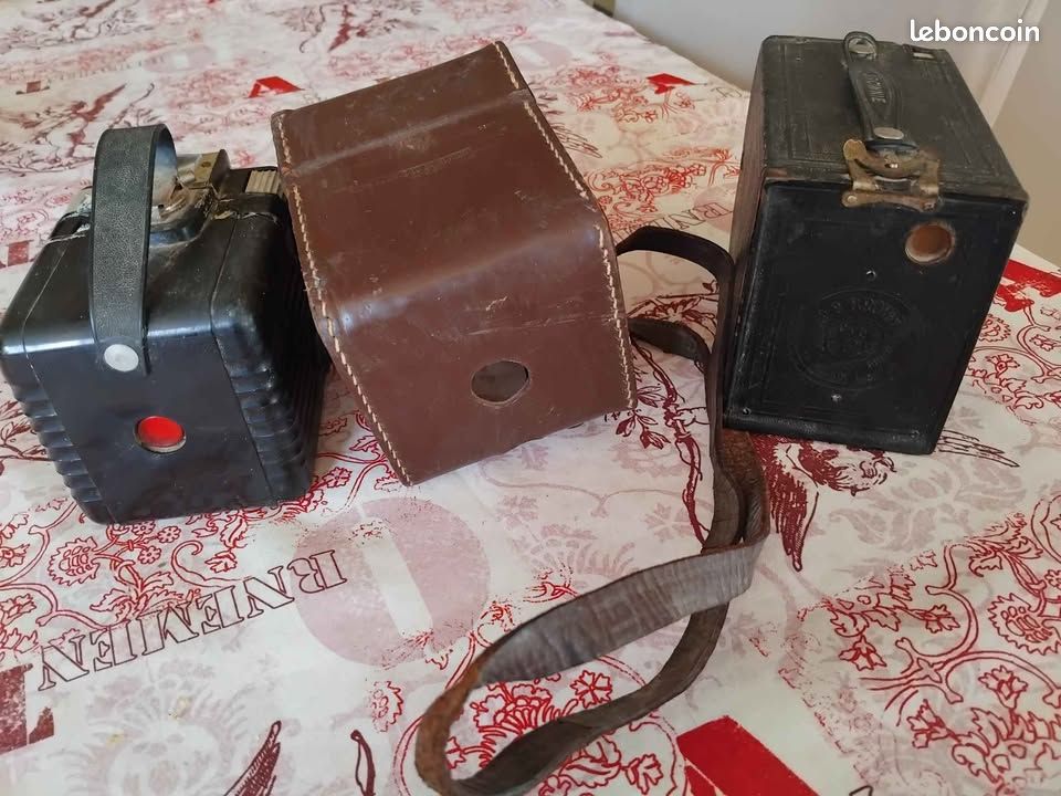 Appareil Photo Vintage Kodak Brownie – Modèle Avec Flash – Caméra Ancienne