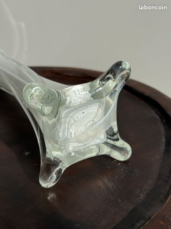 Vase soliflore blanc en verre (image 13)