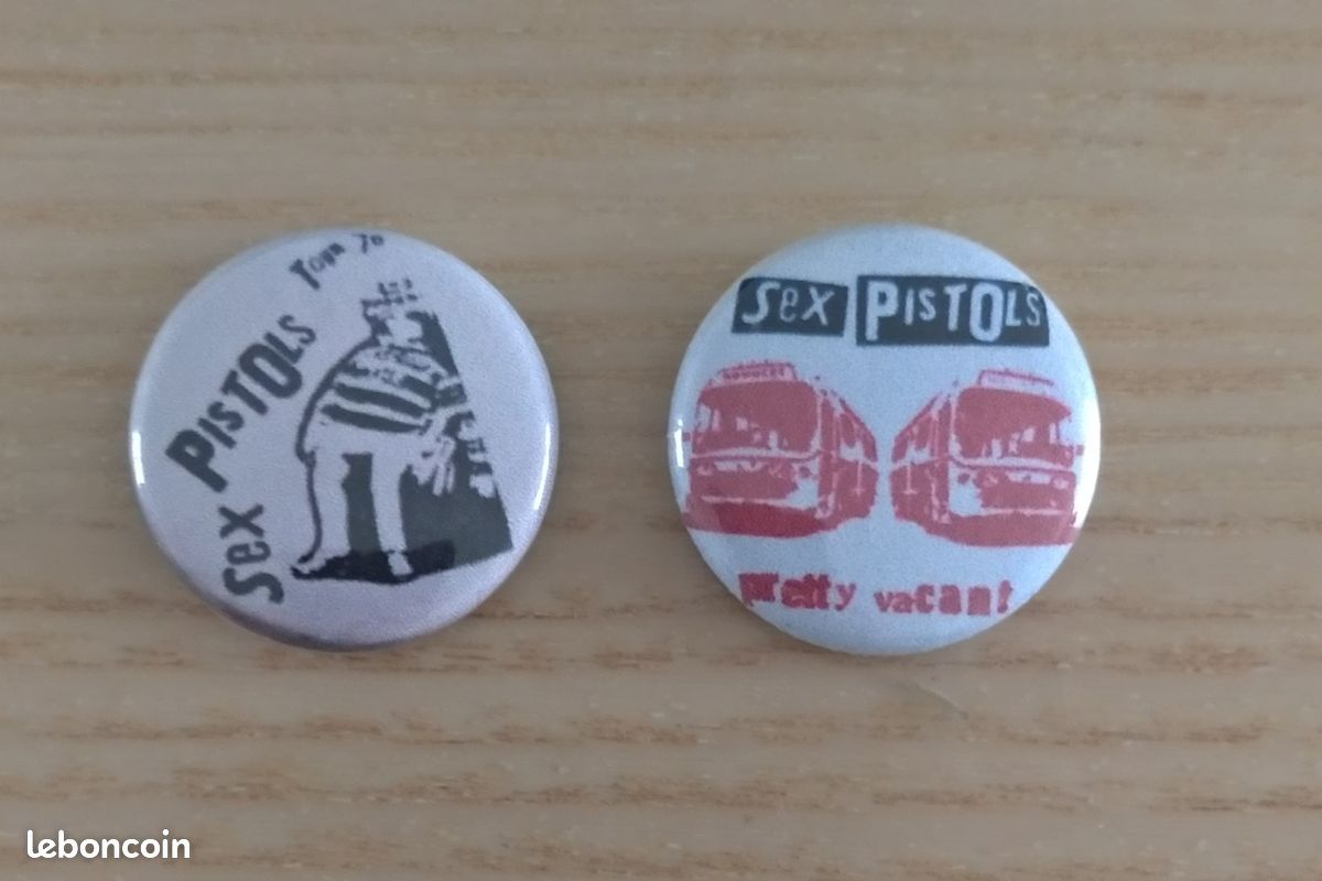 Lot de 2 badges Sex Pistols 25mm - Collection