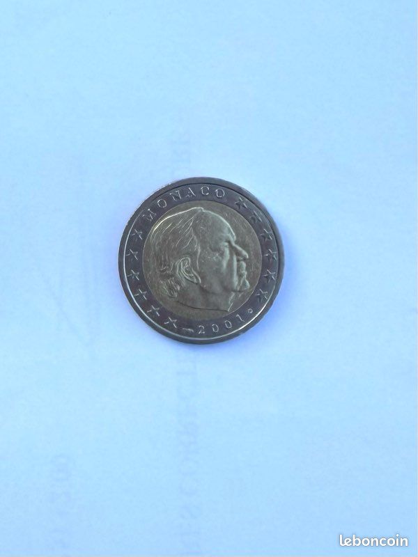 Pièce de monnaie 2 euros Monaco 2001 (image 2)