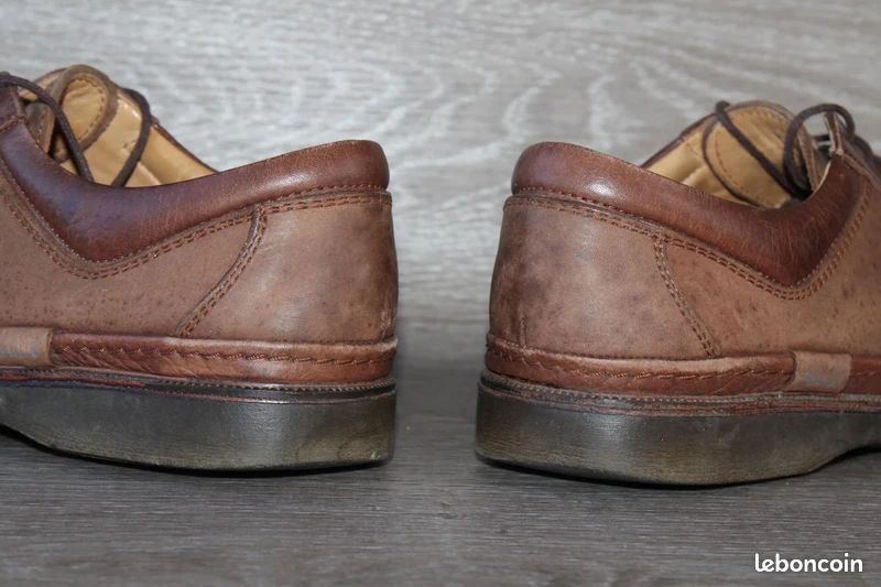 Chaussures Bally Hermit Vintage Cuir Marron - Taille 39,5 - Occasion Très Bon état