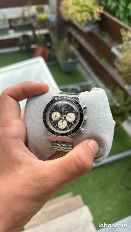 Timex q chronographe reverse panda (image 3)