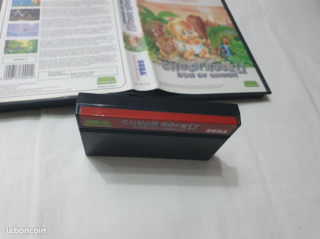 Jeu Chuck Rock - Sega Master System - Version Cartouche SANS Notice - Très Bon état