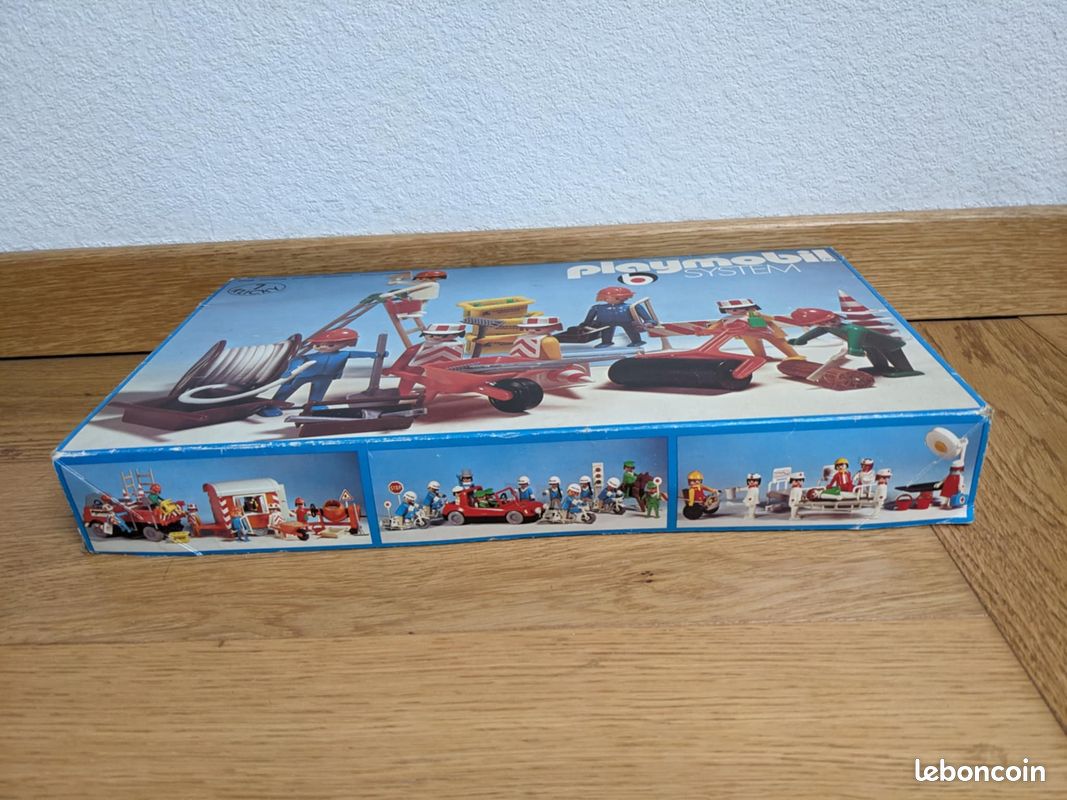 Playmobil vintage 7 klicky 3400 ouvriers du bâtiment travaux chantier dans sa boite (image 3)