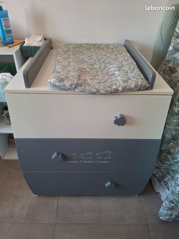 Lit et commode bébé (image 5)