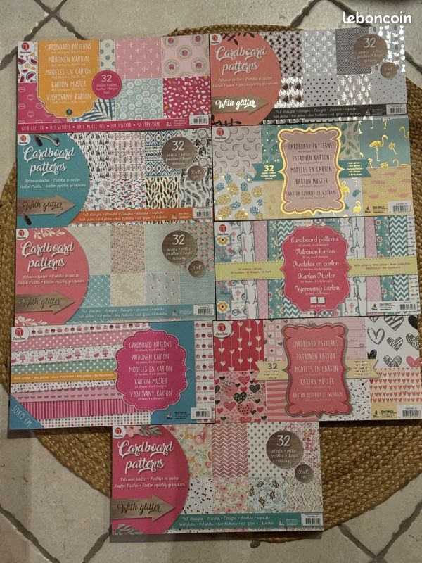 DIY bloc de papiers cartonnés neufs (image 1)