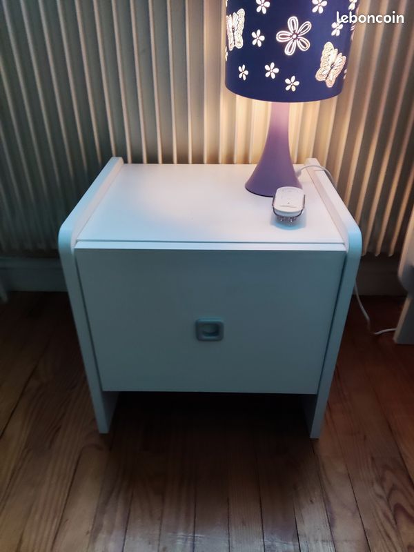 Lit+sommier+matelas+chevet (image 4)