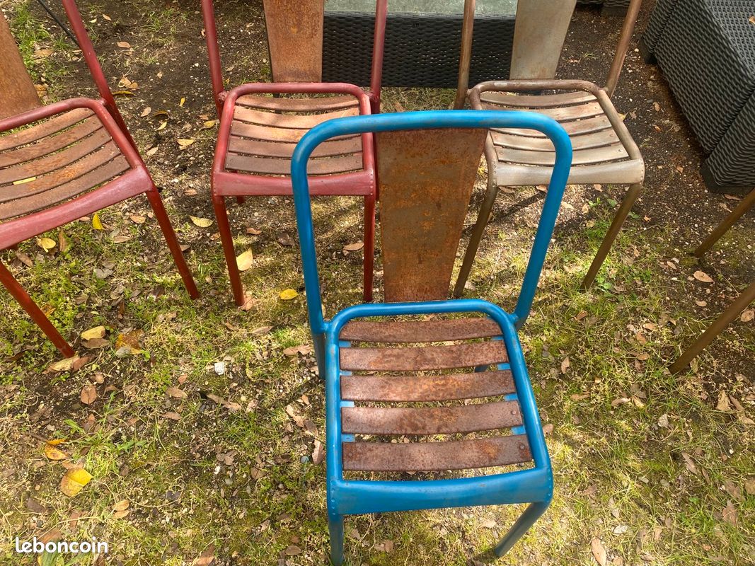 5 Chaises tolix T4 originales (image 4)